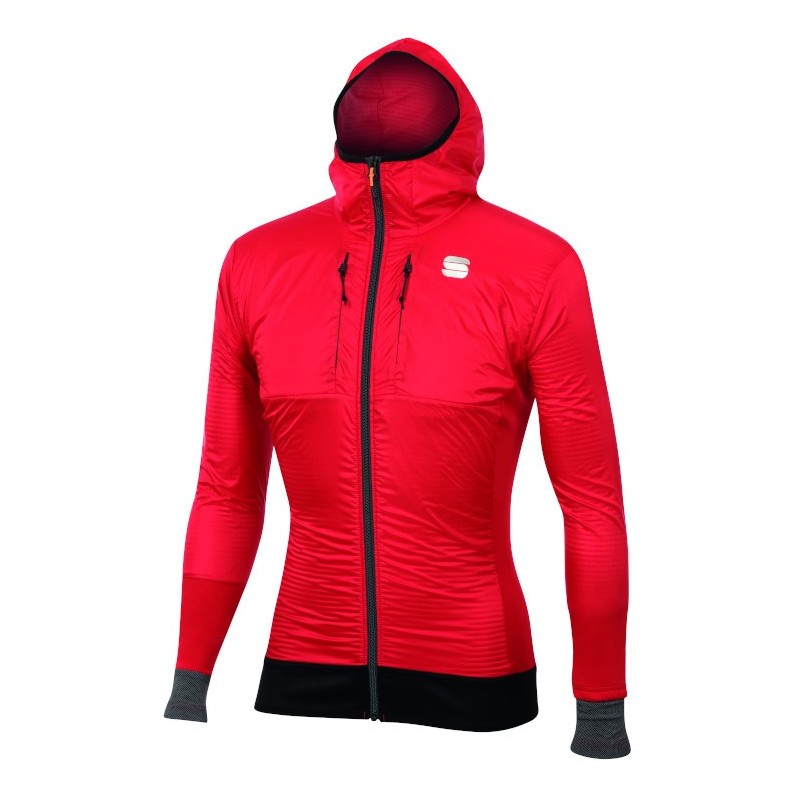зимняя спортивная куртка Sportful Cardio Wind Jacket красная зимняя спортивная куртка Sportful Cardio Wind Jacket красная